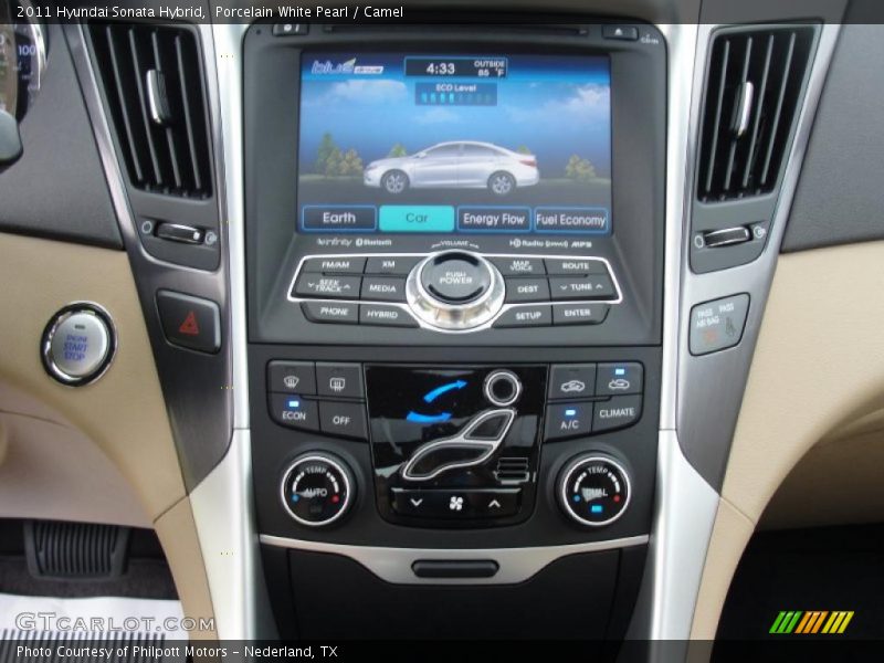 Controls of 2011 Sonata Hybrid