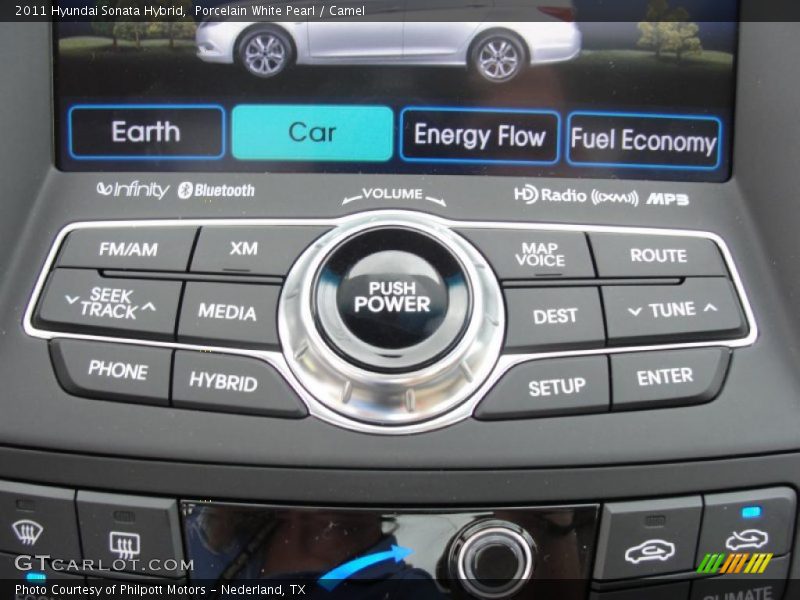 Controls of 2011 Sonata Hybrid