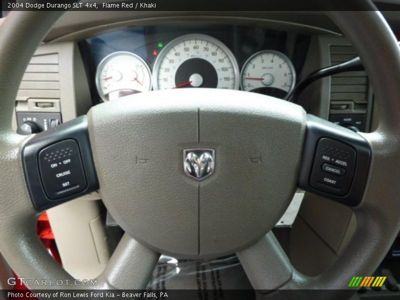 Flame Red / Khaki 2004 Dodge Durango SLT 4x4