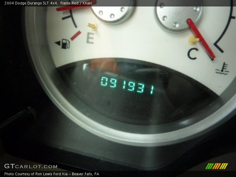 Flame Red / Khaki 2004 Dodge Durango SLT 4x4