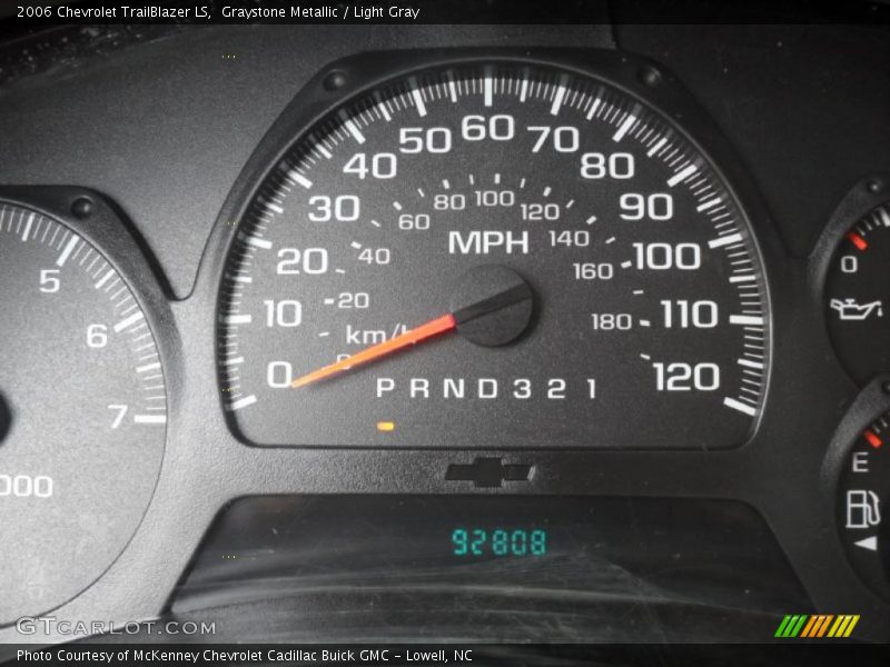 Graystone Metallic / Light Gray 2006 Chevrolet TrailBlazer LS