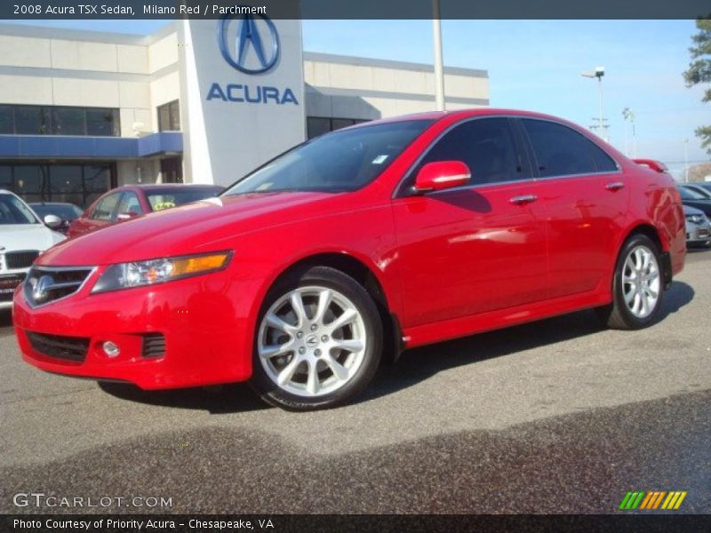 Milano Red / Parchment 2008 Acura TSX Sedan
