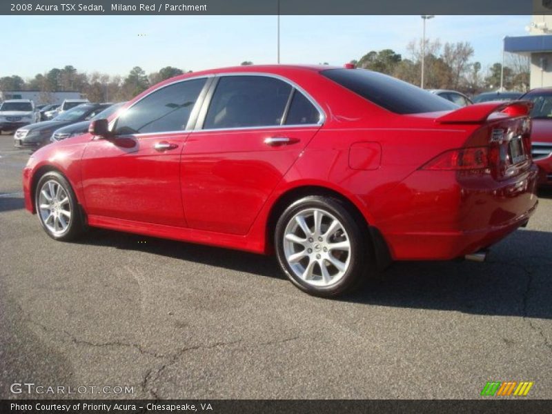 Milano Red / Parchment 2008 Acura TSX Sedan