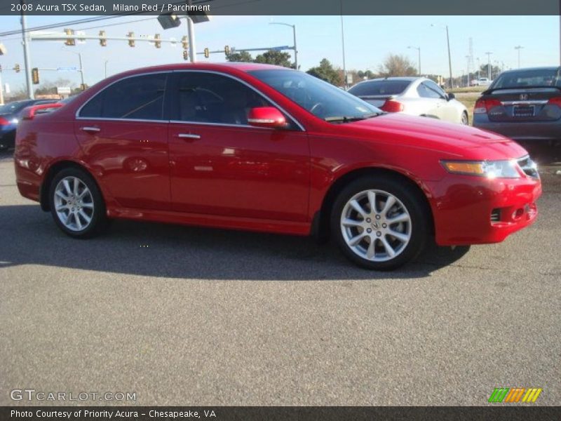 Milano Red / Parchment 2008 Acura TSX Sedan