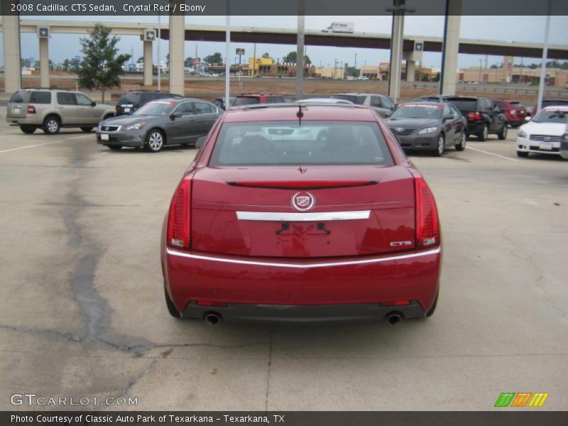 Crystal Red / Ebony 2008 Cadillac CTS Sedan