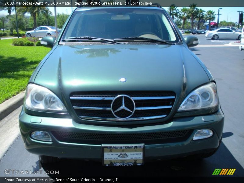 designo Mystic Green Metallic / Borneo/Java 2003 Mercedes-Benz ML 500 4Matic