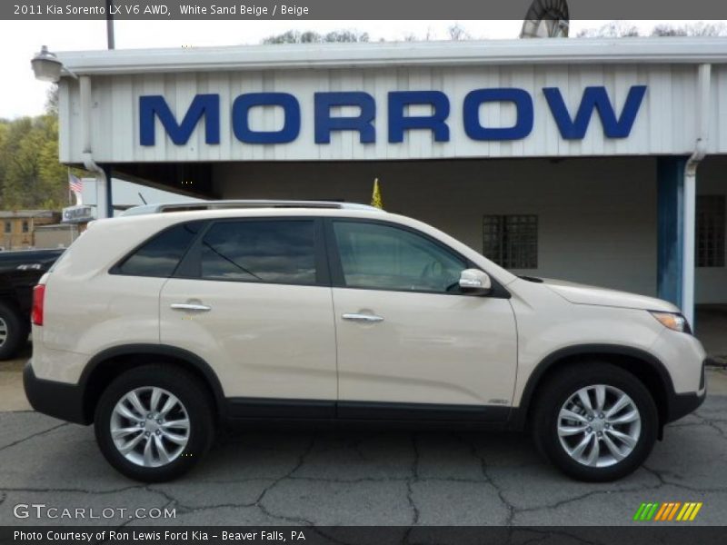 White Sand Beige / Beige 2011 Kia Sorento LX V6 AWD