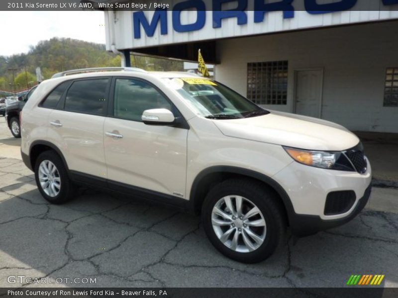 White Sand Beige / Beige 2011 Kia Sorento LX V6 AWD