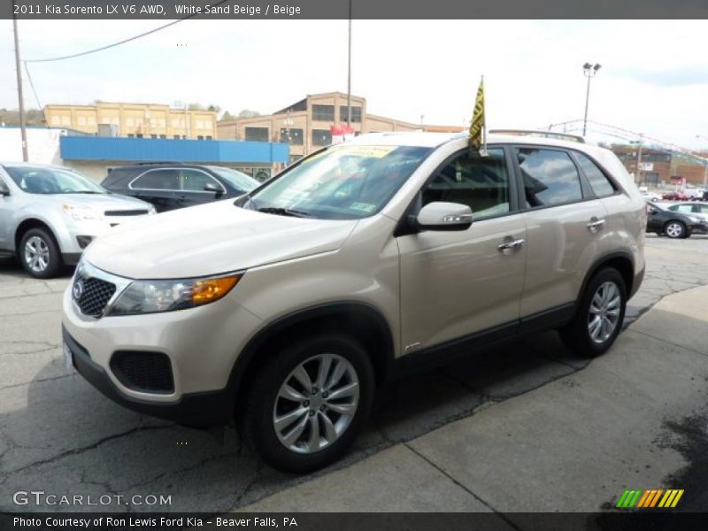 White Sand Beige / Beige 2011 Kia Sorento LX V6 AWD