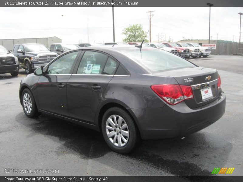 Taupe Gray Metallic / Jet Black/Medium Titanium 2011 Chevrolet Cruze LS