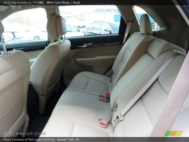 White Sand Beige / Beige 2011 Kia Sorento LX V6 AWD
