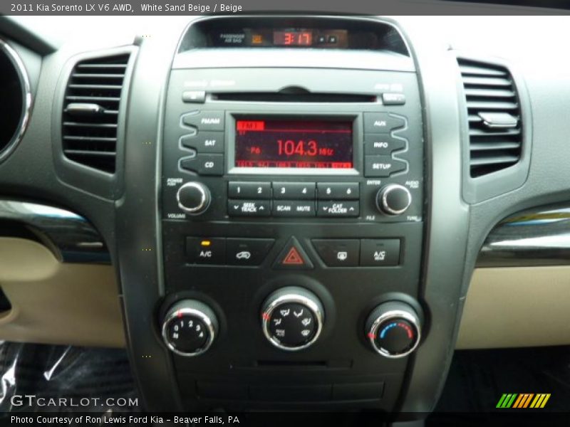 White Sand Beige / Beige 2011 Kia Sorento LX V6 AWD