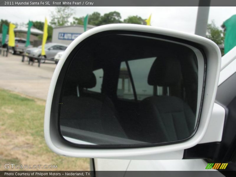 Frost White Pearl / Gray 2011 Hyundai Santa Fe SE