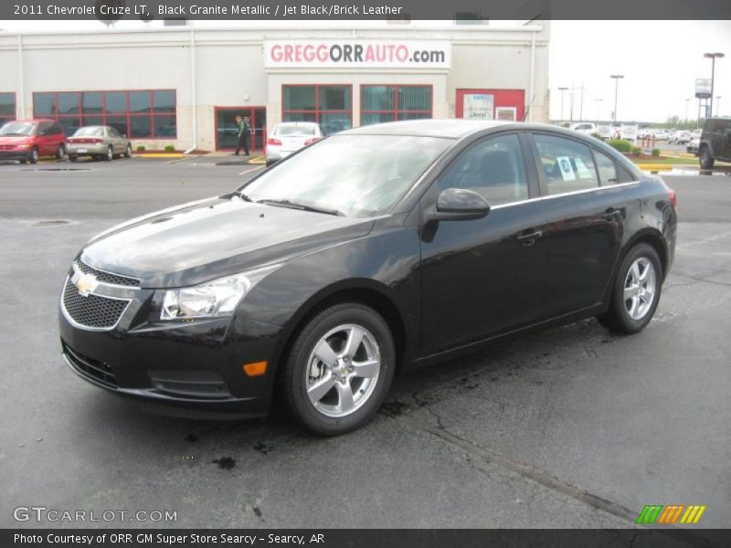 Black Granite Metallic / Jet Black/Brick Leather 2011 Chevrolet Cruze LT