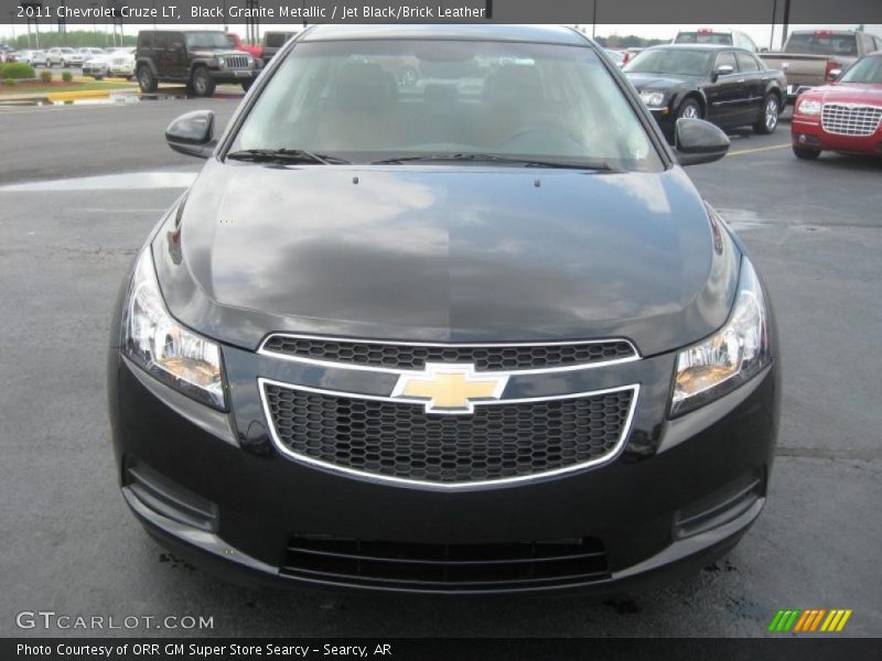 Black Granite Metallic / Jet Black/Brick Leather 2011 Chevrolet Cruze LT