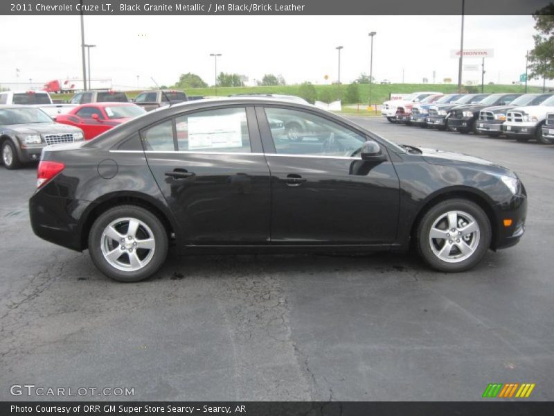 Black Granite Metallic / Jet Black/Brick Leather 2011 Chevrolet Cruze LT