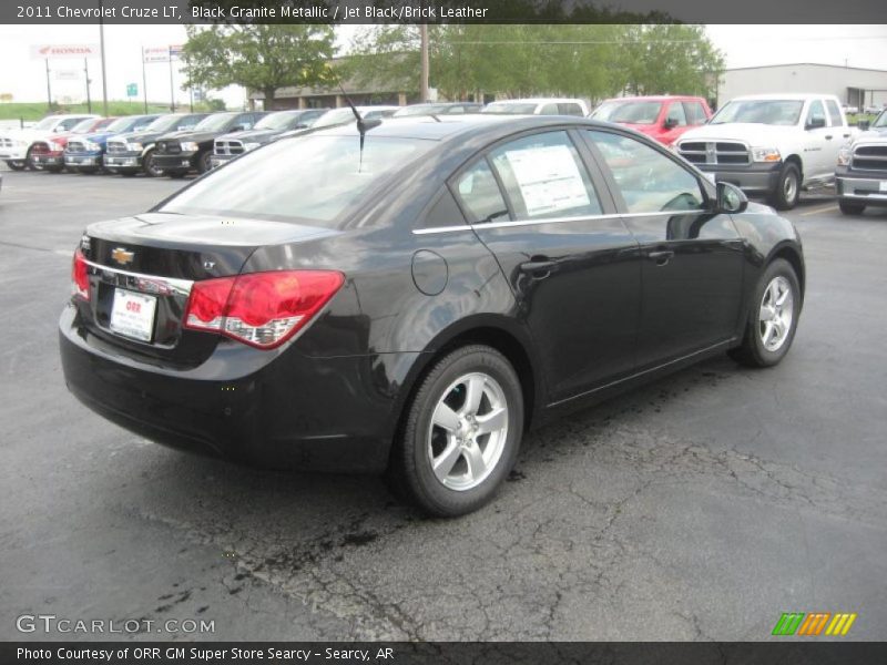 Black Granite Metallic / Jet Black/Brick Leather 2011 Chevrolet Cruze LT