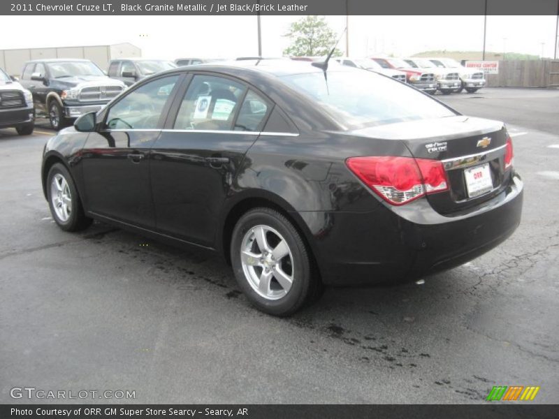 Black Granite Metallic / Jet Black/Brick Leather 2011 Chevrolet Cruze LT