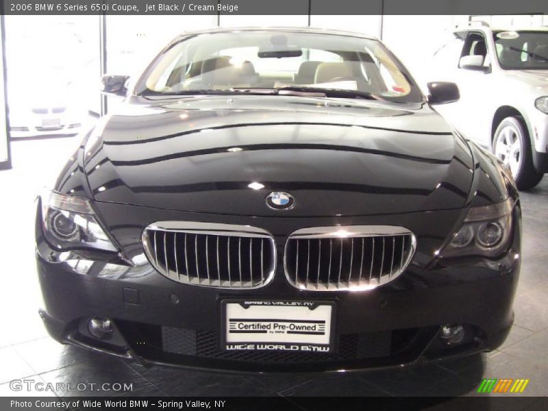 Jet Black / Cream Beige 2006 BMW 6 Series 650i Coupe