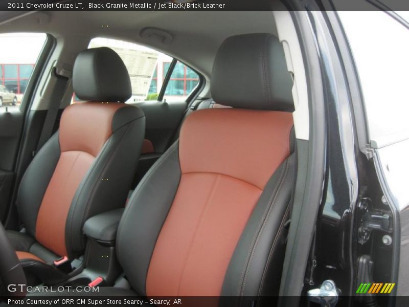Black Granite Metallic / Jet Black/Brick Leather 2011 Chevrolet Cruze LT
