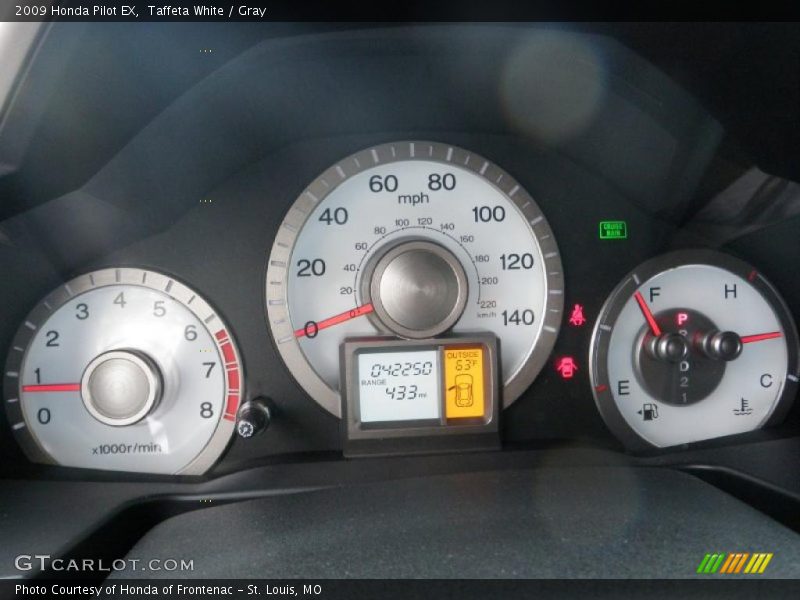  2009 Pilot EX EX Gauges