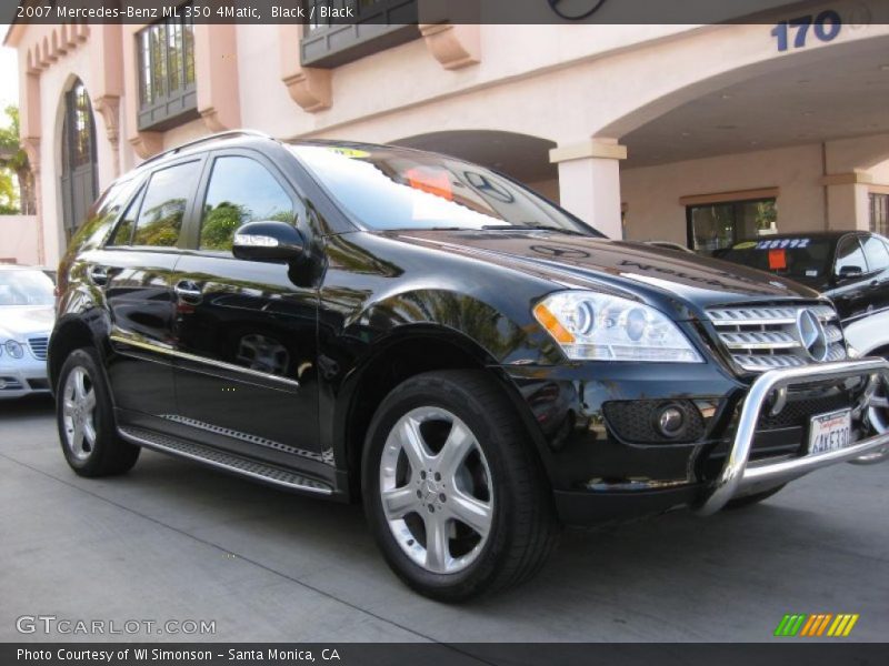 Black / Black 2007 Mercedes-Benz ML 350 4Matic