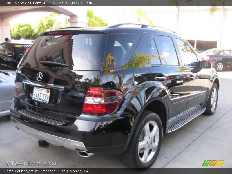 Black / Black 2007 Mercedes-Benz ML 350 4Matic
