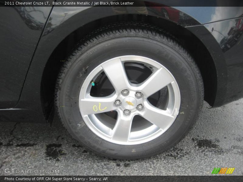 Black Granite Metallic / Jet Black/Brick Leather 2011 Chevrolet Cruze LT