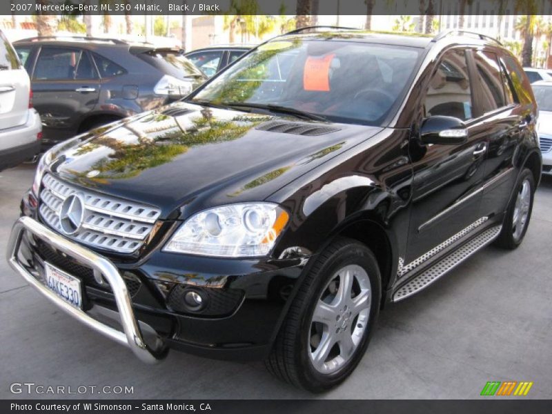 Black / Black 2007 Mercedes-Benz ML 350 4Matic
