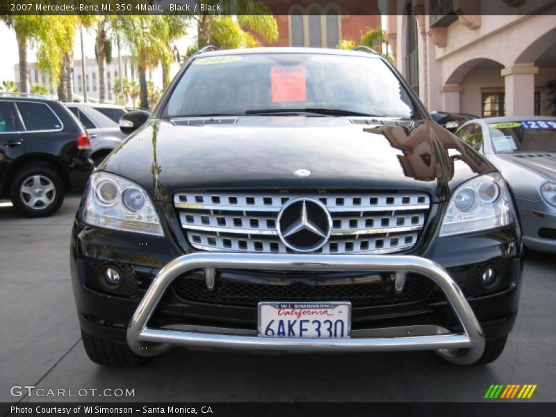 Black / Black 2007 Mercedes-Benz ML 350 4Matic