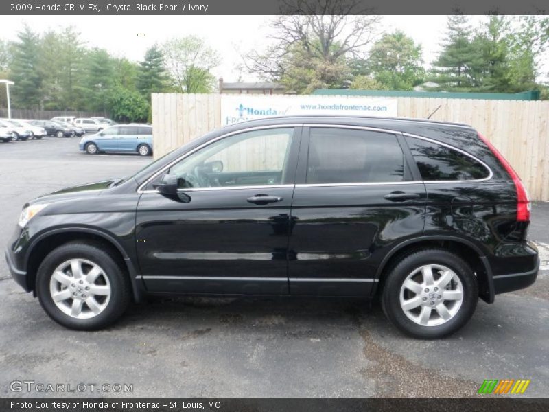 Crystal Black Pearl / Ivory 2009 Honda CR-V EX