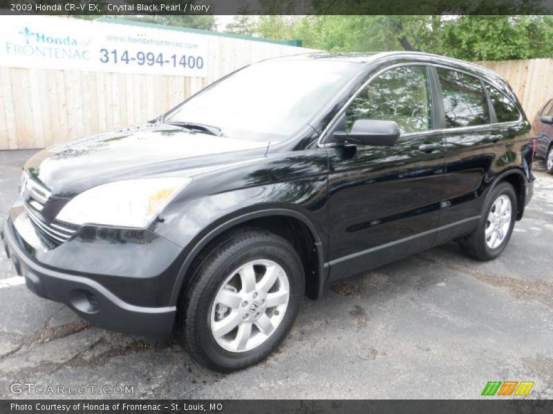 Crystal Black Pearl / Ivory 2009 Honda CR-V EX