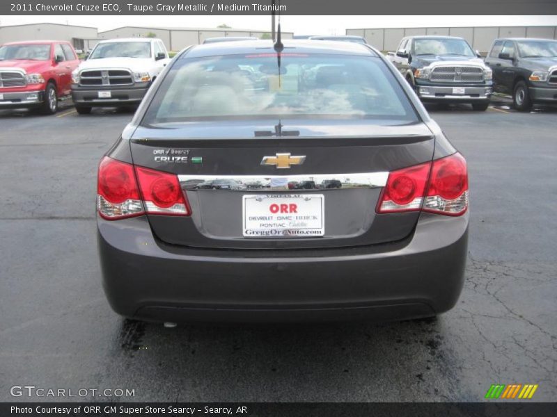 Taupe Gray Metallic / Medium Titanium 2011 Chevrolet Cruze ECO
