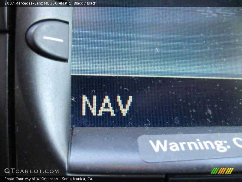 Black / Black 2007 Mercedes-Benz ML 350 4Matic