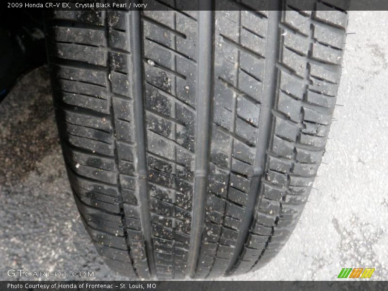Crystal Black Pearl / Ivory 2009 Honda CR-V EX