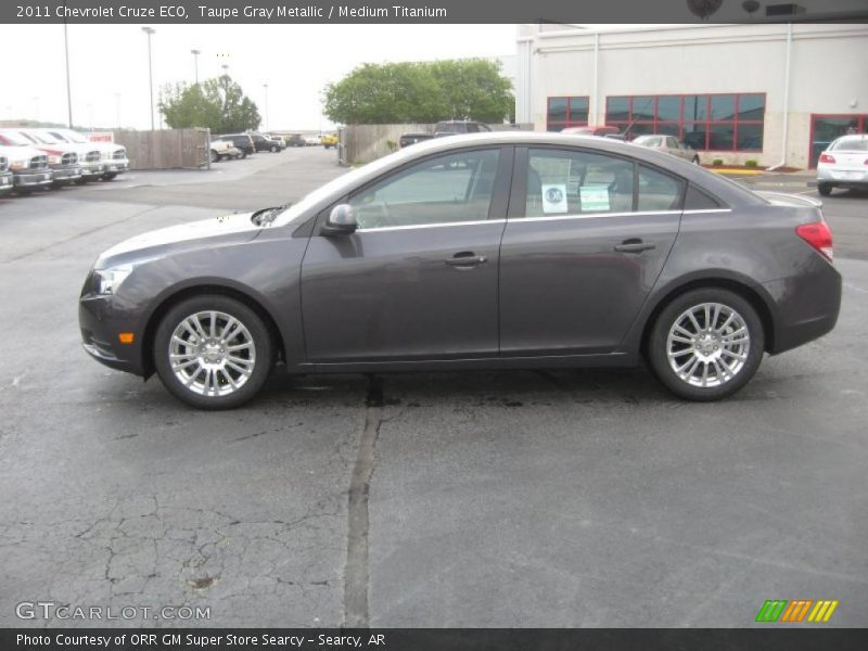 Taupe Gray Metallic / Medium Titanium 2011 Chevrolet Cruze ECO