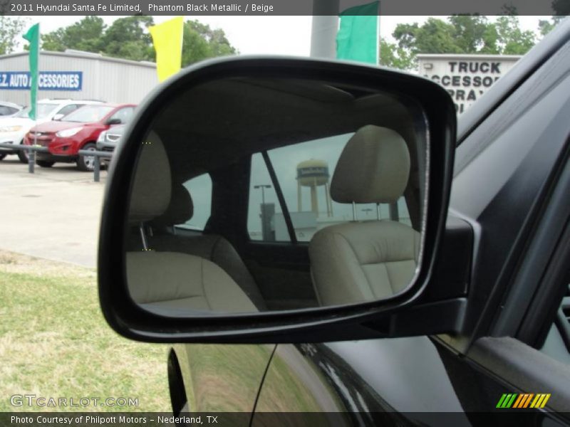 Phantom Black Metallic / Beige 2011 Hyundai Santa Fe Limited