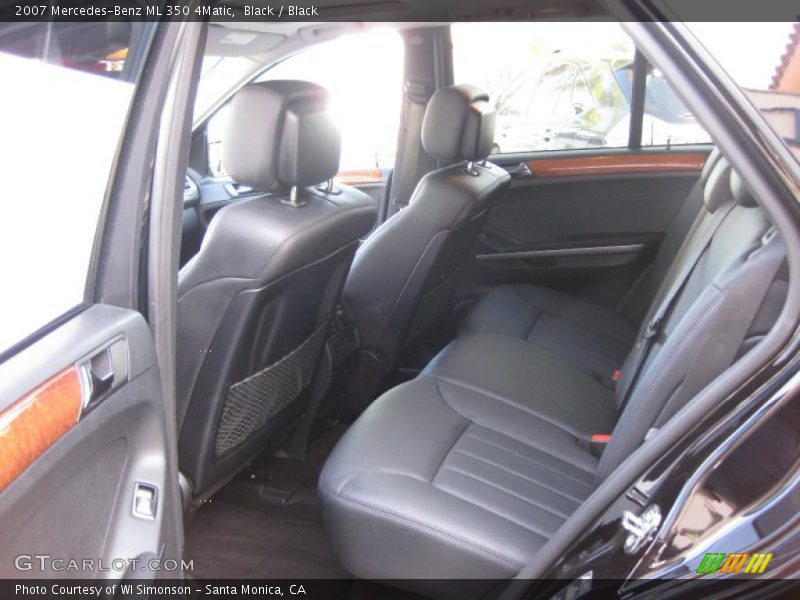 Black / Black 2007 Mercedes-Benz ML 350 4Matic