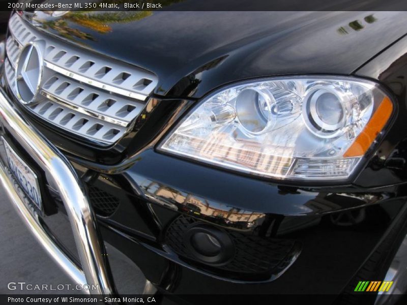 Black / Black 2007 Mercedes-Benz ML 350 4Matic