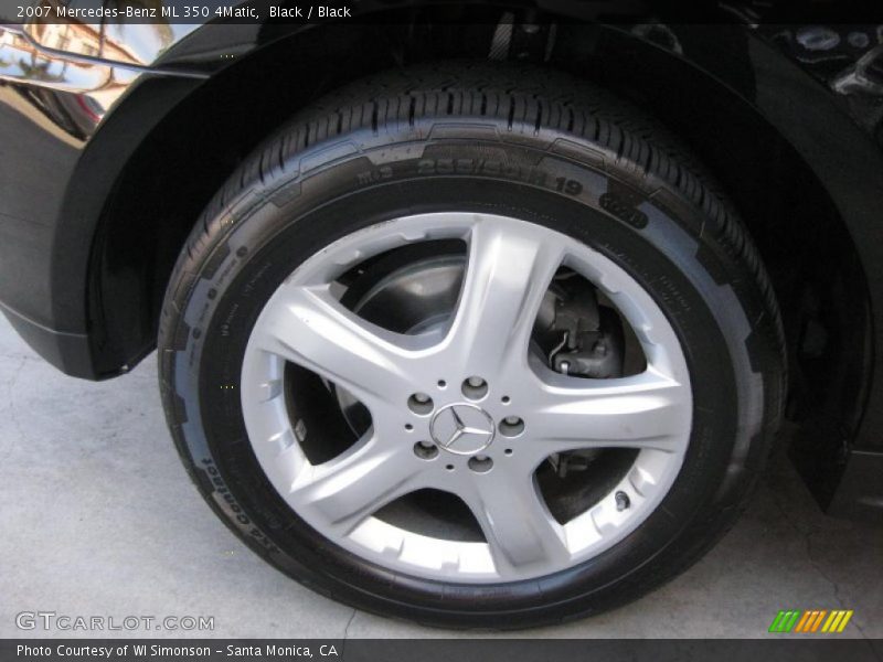 Black / Black 2007 Mercedes-Benz ML 350 4Matic
