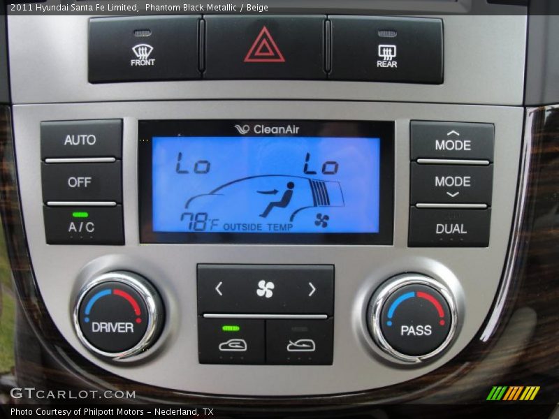 Controls of 2011 Santa Fe Limited