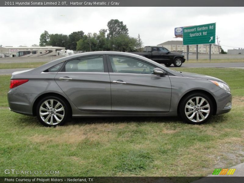 Harbor Gray Metallic / Gray 2011 Hyundai Sonata Limited 2.0T