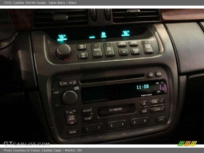 Sable Black / Black 2003 Cadillac DeVille Sedan