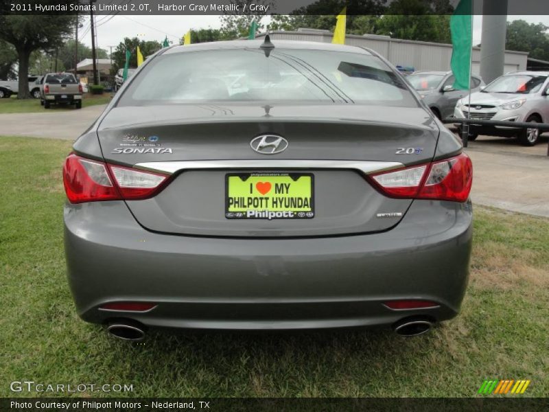 Harbor Gray Metallic / Gray 2011 Hyundai Sonata Limited 2.0T