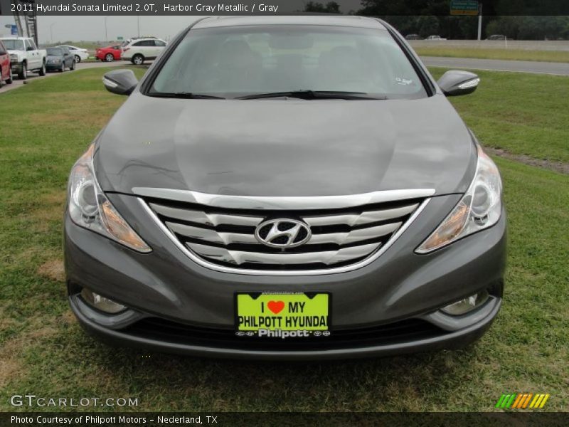 Harbor Gray Metallic / Gray 2011 Hyundai Sonata Limited 2.0T