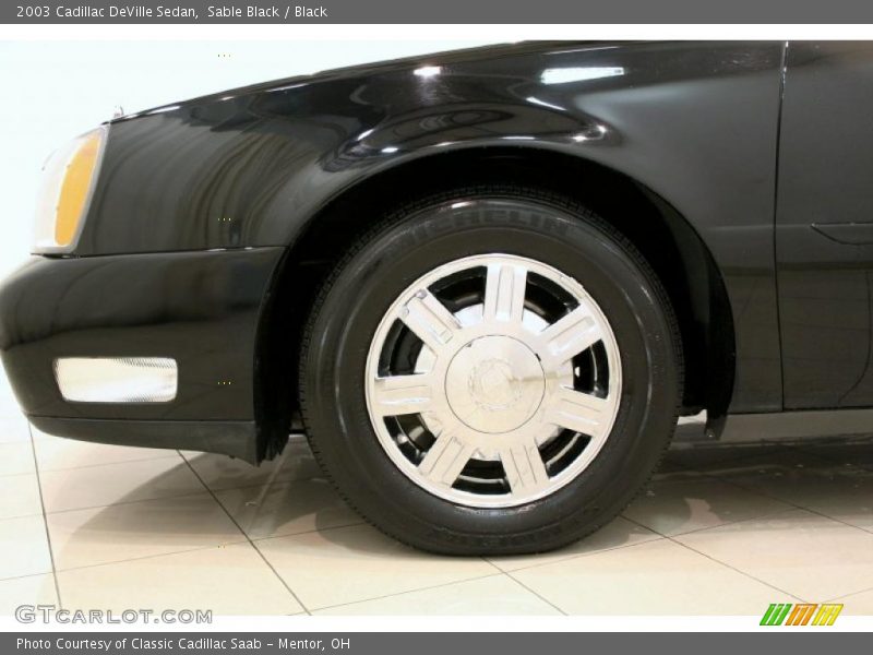Sable Black / Black 2003 Cadillac DeVille Sedan