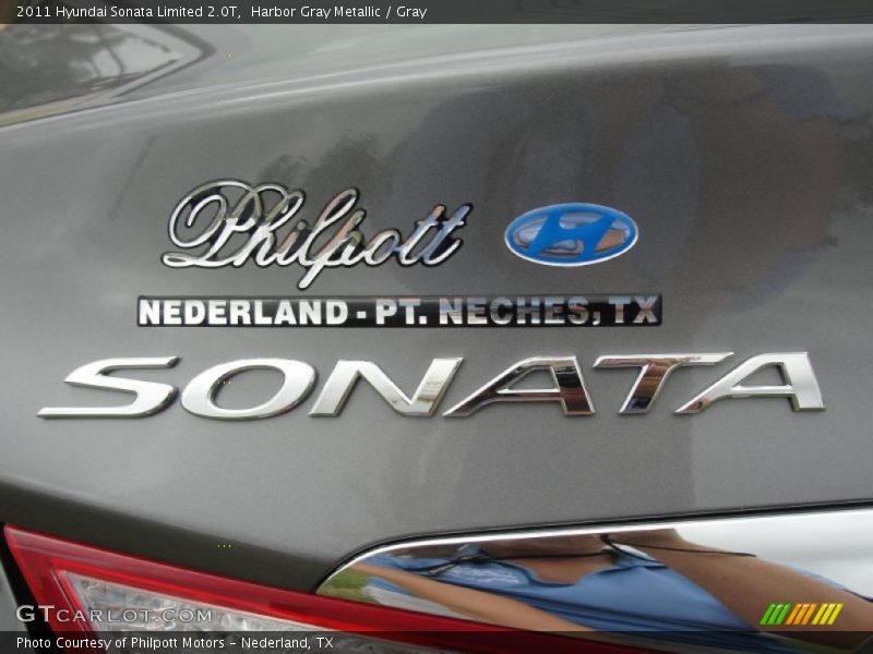 Harbor Gray Metallic / Gray 2011 Hyundai Sonata Limited 2.0T