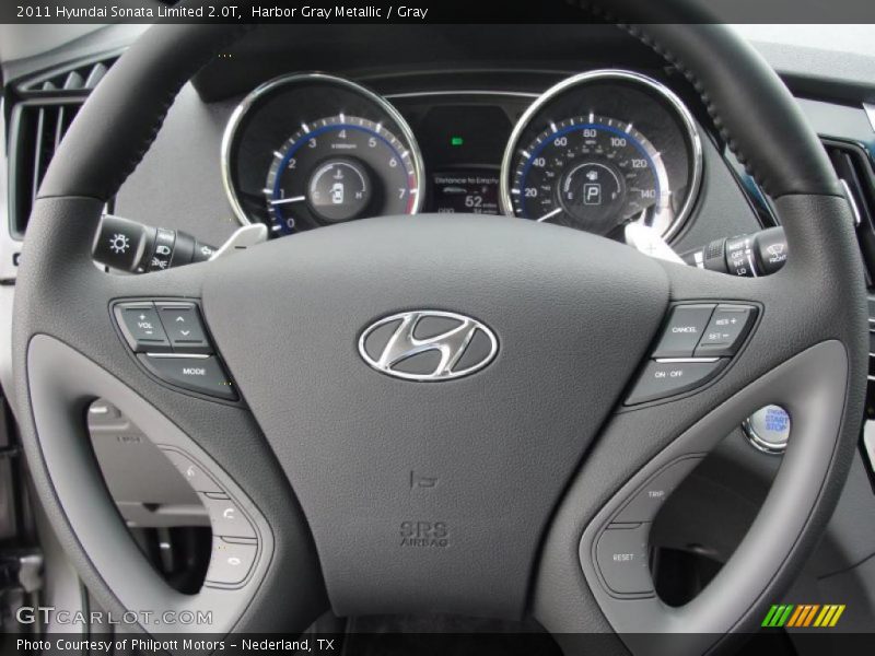 Harbor Gray Metallic / Gray 2011 Hyundai Sonata Limited 2.0T