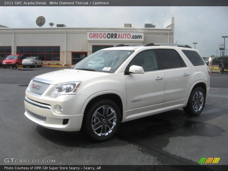 White Diamond Tintcoat / Cashmere 2011 GMC Acadia Denali