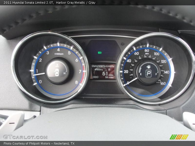 Harbor Gray Metallic / Gray 2011 Hyundai Sonata Limited 2.0T